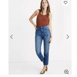 Madewell The Momjean in Stratfield Wash Jeans